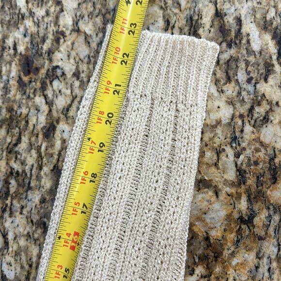 POL Tan Color Open Front Knitted Cardigan Sweater Size L - Picture 8 of 10